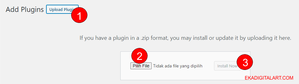 cara instal plugin wordpress 7